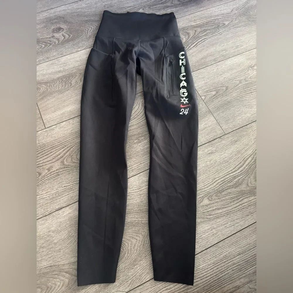 Nike Black Leggings with Chicago Graphic